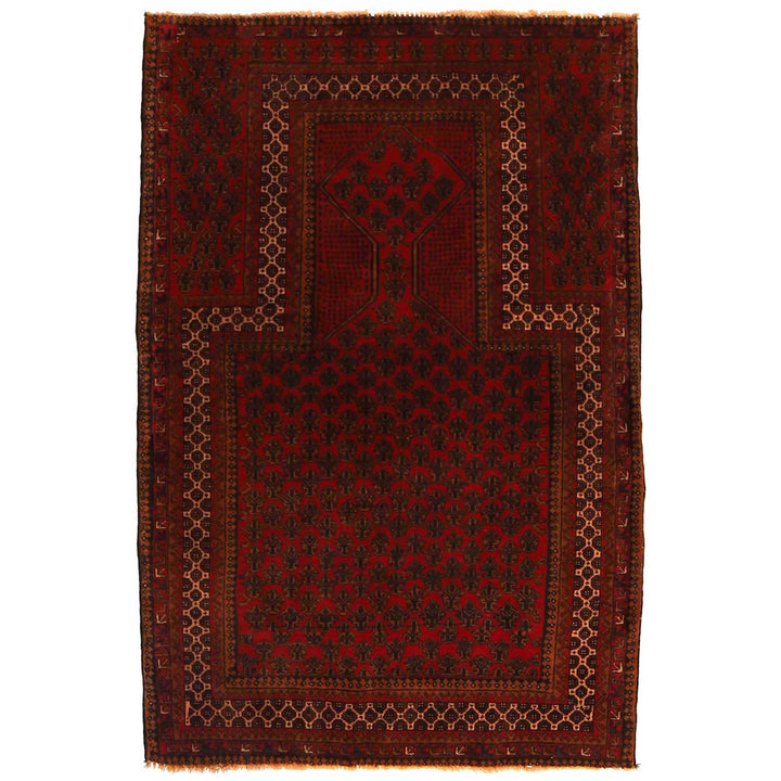 Hand Knotted Prayer Rug 3' 1" x 4' 8" - No. AL86102