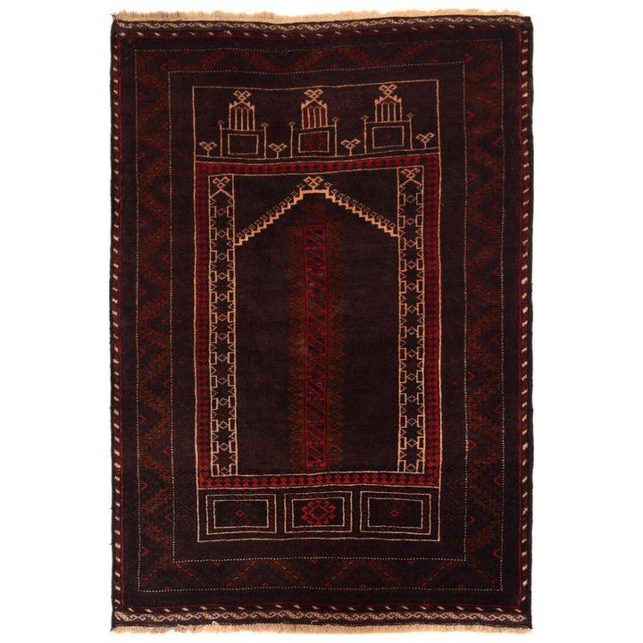 Hand Knotted Prayer Rug 2' 11" x 4' 4" - No. AL85732