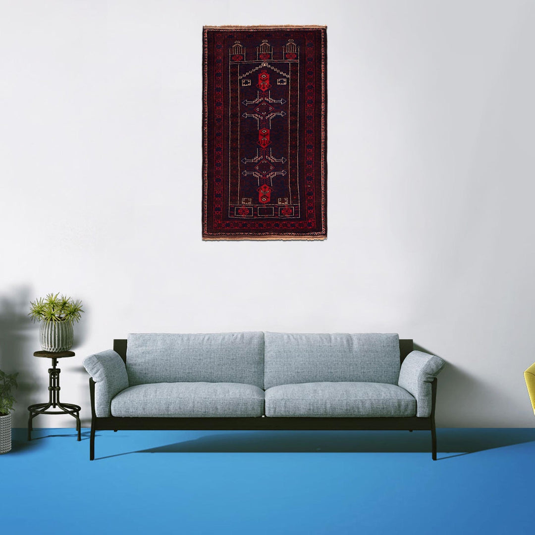 Hand Knotted Prayer Rug 3' 0" x 5' 2" - No. AL33864