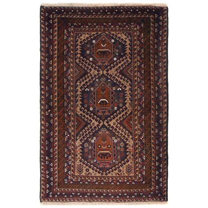Traditional Baloch Rug 3' 1" x 4' 9" - No. AL78368