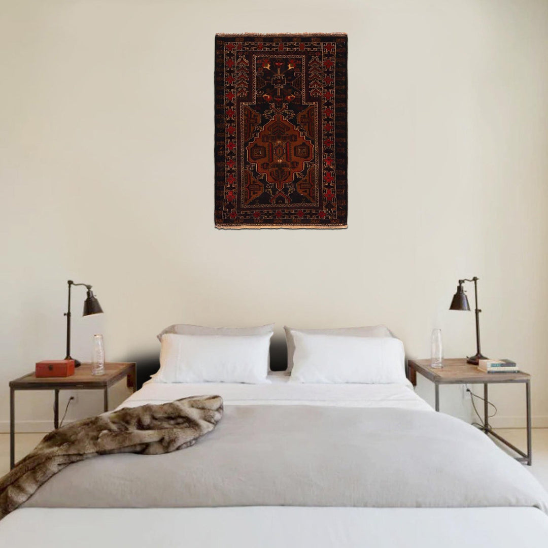 Islamic Prayer Carpet 2' 10" x 4' 1" - No. AL59428