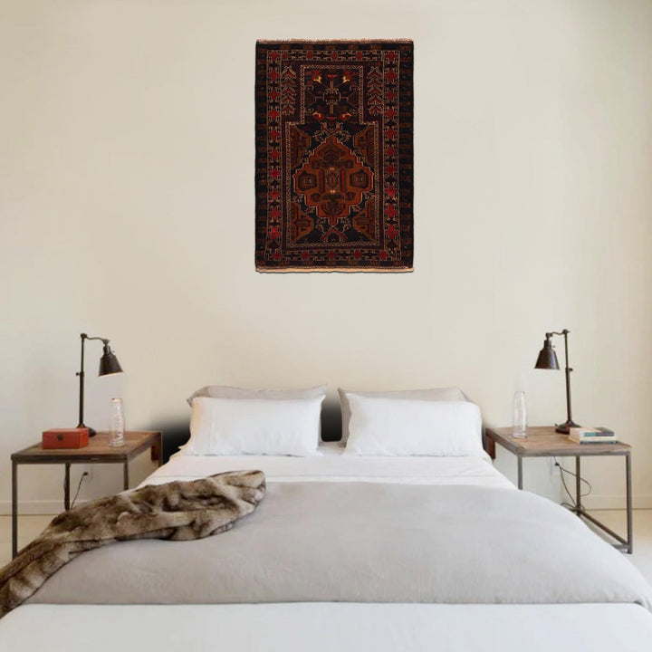 Islamic Prayer Carpet 2' 10" x 4' 1" - No. AL59428