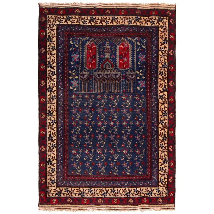 Islamic Prayer Carpet 3' 1" x 4' 7" - No. AL47395