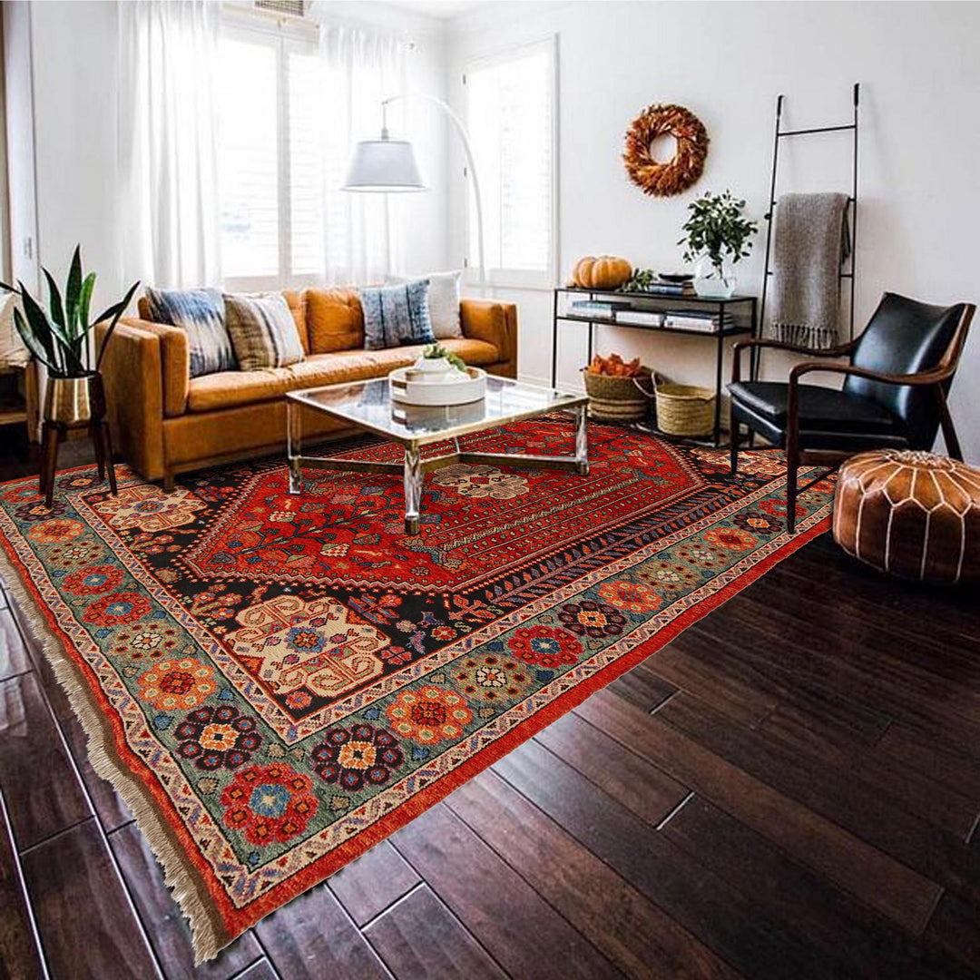 Shirazi Hand Knotted Carpet 6' 6" x 9' 9" - No. AL79538