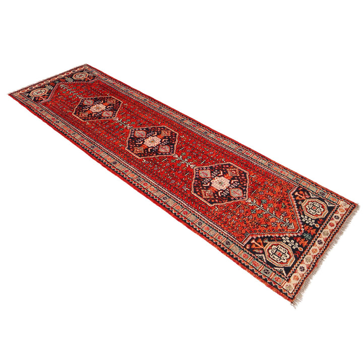 Shirazi Hand Knotted Carpe Runner 2' 8" x 9' 6" - No. AL73779