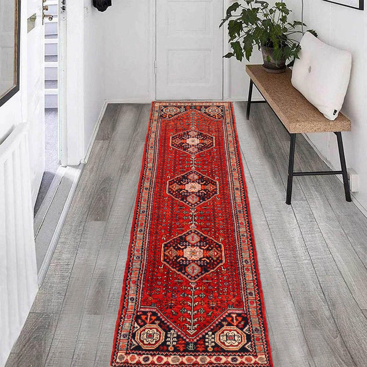 Shirazi Hand Knotted Carpe Runner 2' 8" x 9' 6" - No. AL43167