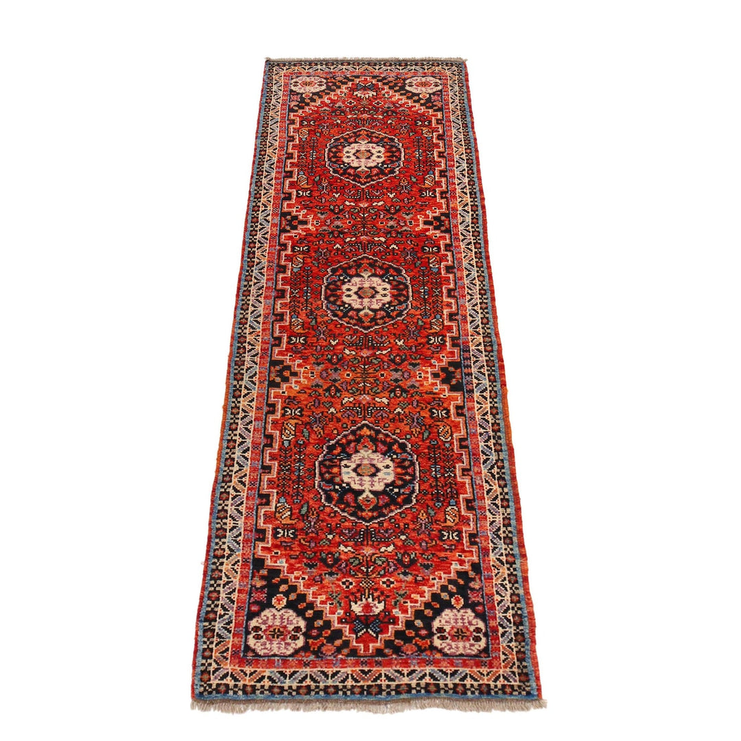 Persian Shirazi Design Carpet Runner 2' 8" x 9' 4" - No. AL73141