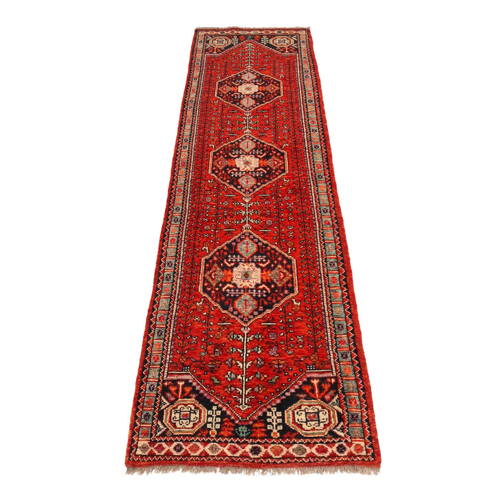 Rich Red Color Shiraz Carpet Runner 2' 7" x 9' 7" - No. AL72352