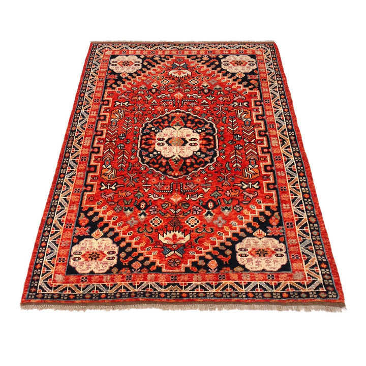 Rich Red Color Shiraz Carpet 4' 1" x 5' 11" - No. AL22840