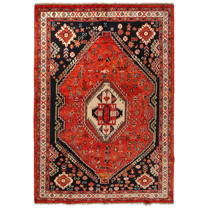 Shirazi Hand Knotted Carpet 6' 8" x 9' 9" - No. AL61374