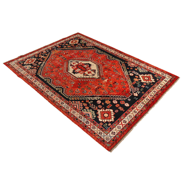 Shirazi Hand Knotted Carpet 6' 8" x 9' 9" - No. AL61374