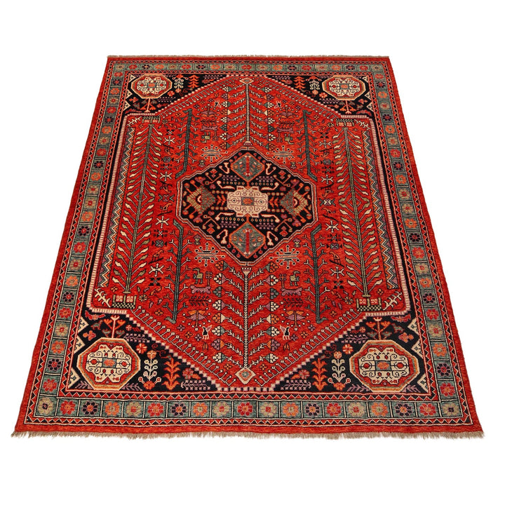 Red Color Shiraz Carpet 8' 2" x 9' 9" - No. AL35825