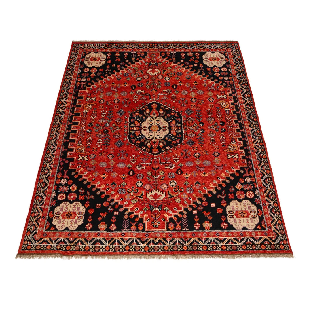 Red Color Shiraz Carpet 8' 4" x 9' 8" - No. AL43409