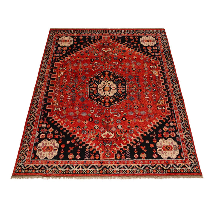 Red Color Shiraz Carpet 8' 4" x 9' 8" - No. AL43409