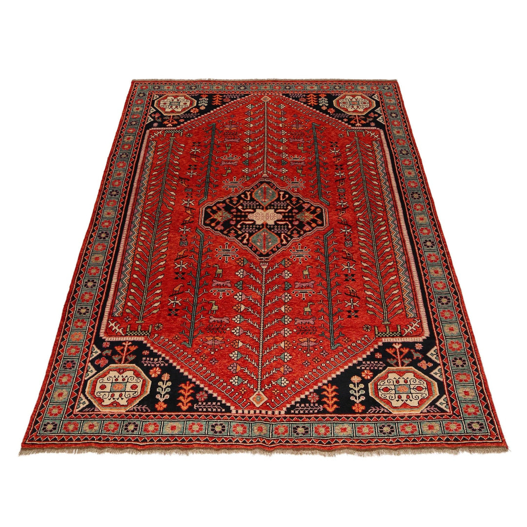 Shirazi Hand Knotted Carpet 7' 8" x 11' 4" - No. AL31604