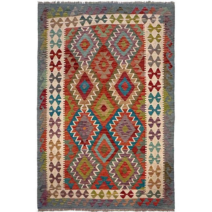 Small Size Chobi Kilim 3' 10" x 5' 9" - No. AL99209