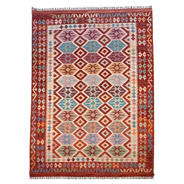Handmade Vegetable Kilim 6' 8" x 9' 11" - No. AL89323