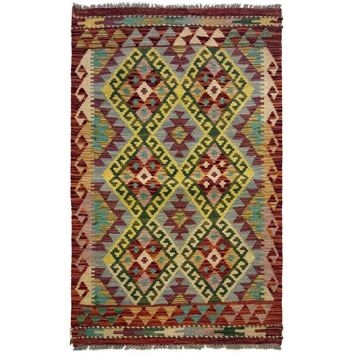 Hand Knotted Flatweave Kilim 2' 7" x 4' 0" - No. AL81547
