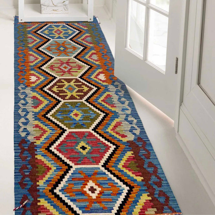 Handmade Vegetable Kelim Runner 2' 1" x 5' 7" - No. AL63718