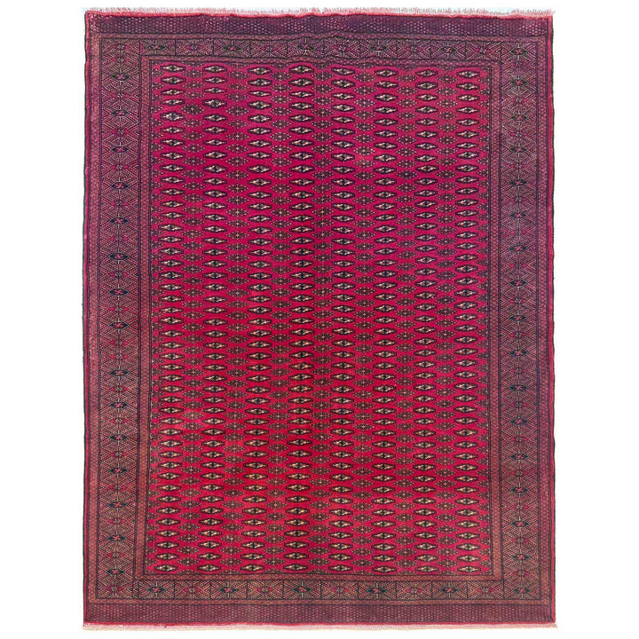 Deep Red Color Baluchi Carpet 6' 8" x 9' 4" - No. AL60345