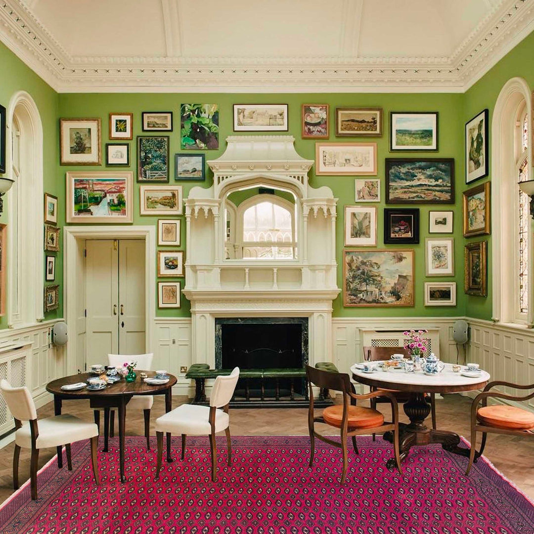 Deep Red Color Baluchi Carpet 6' 8" x 9' 4" - No. AL60345