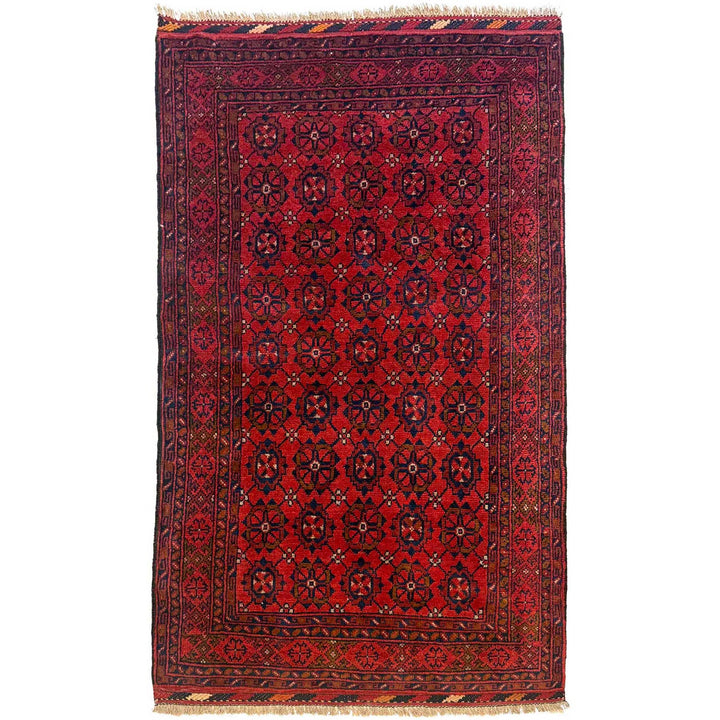 Handwoven Khal Mohammadi Afghan Carpet 3' 3" x 5' 5" - No. AL70418