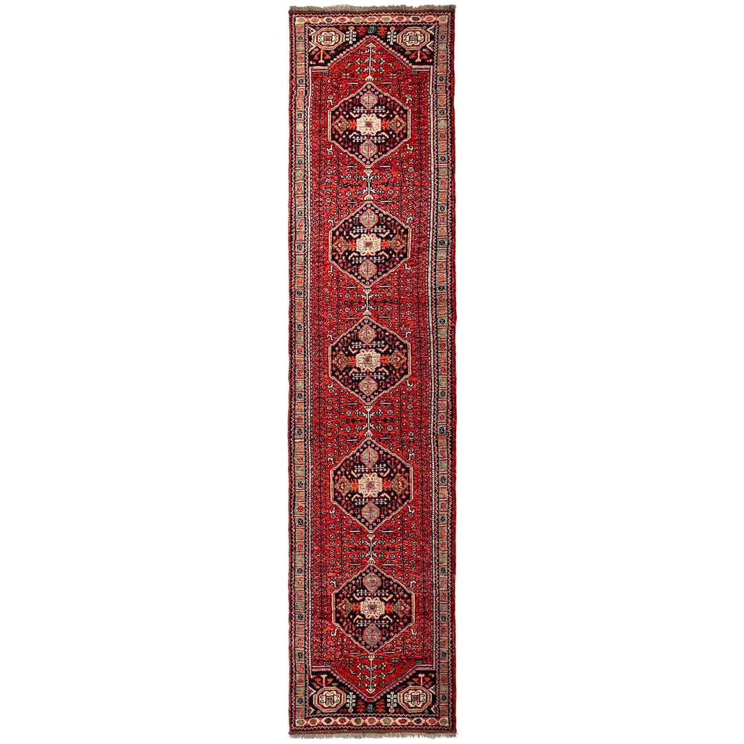 Afghan Shiraz Rug 2' 8" x 13' 0" Hand-Knotted