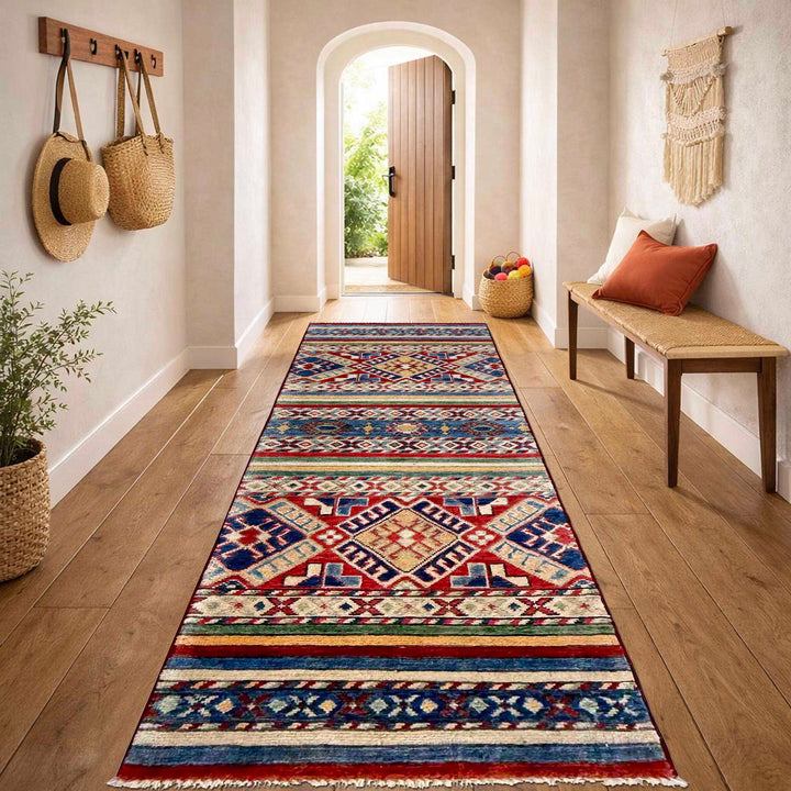 Afghan Khurjin Runner Rug 1' 10" x 5' 10" Hand-Knotted | No. AL83550