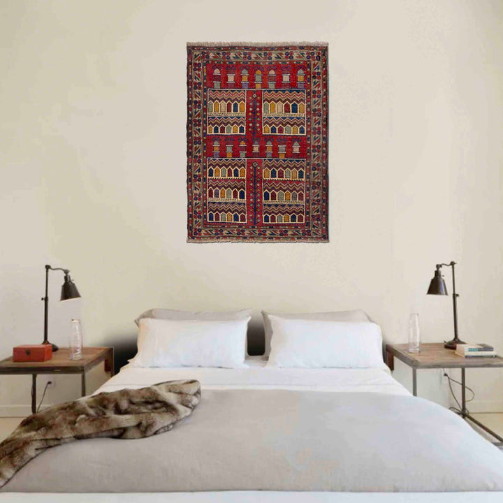 Small Prayer Carpet 2' 10" x 3' 9" - No. AL64288
