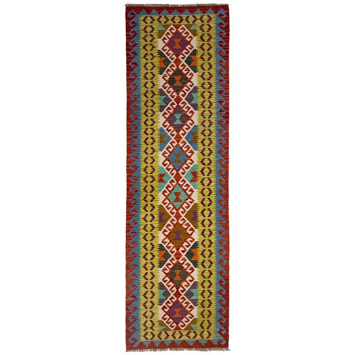 Afghan Kilim Runner 2' 7" x 9' 5" Flat-Weave