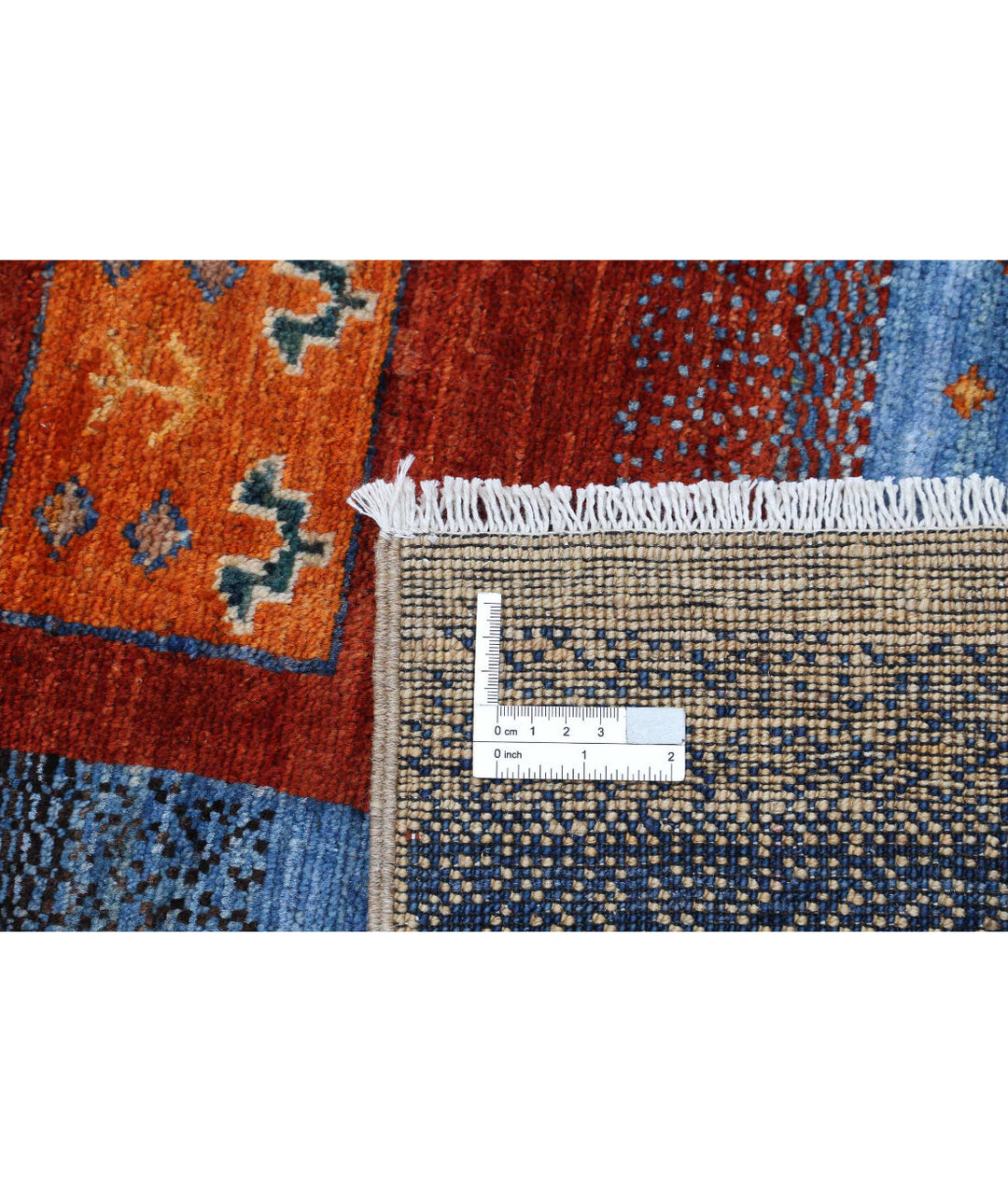 Afghan Gabbeh Rug 8'2" x 9'6" Hand-Knotted | No. AT66762