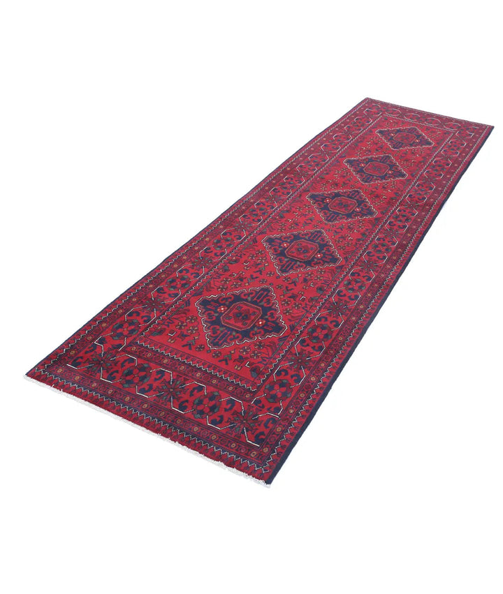 Afghan Khamyab Rug 2' 8" x 9' 3" Hand-Knotted | No. AT99803