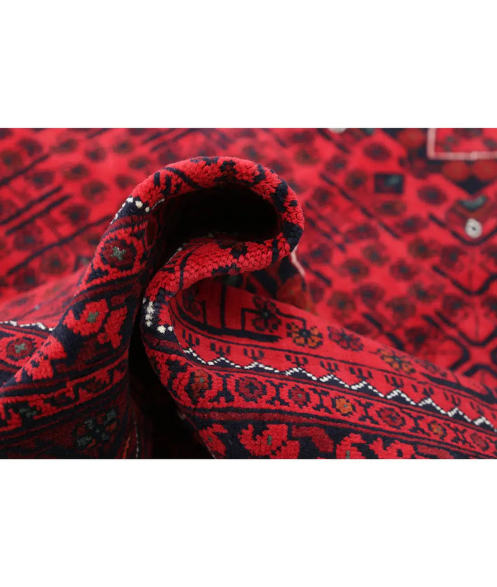 Afghan Khamyab Rug 6' 6" x 9' 5" Hand-Knotted | No. AT11874