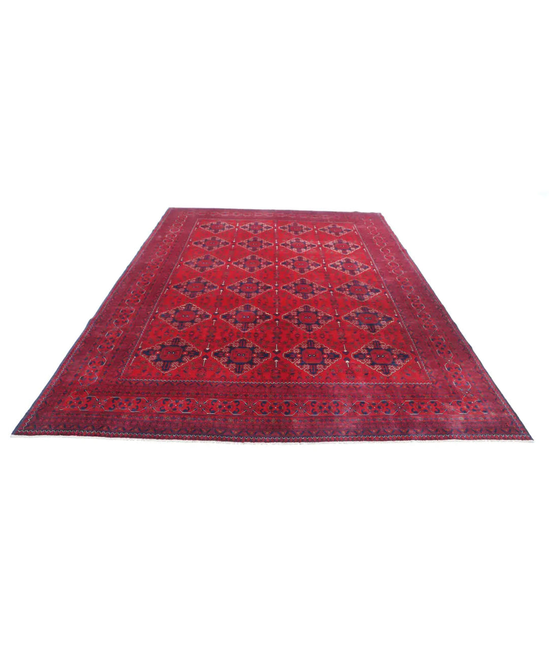 Afghan Khamyab Rug 8' 0" x 11' 3" Hand-Knotted | No. AT14179