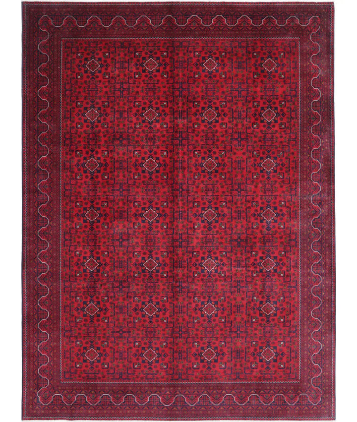 Afghan Khamyab Rug 8' 4" x 11' 3" Hand-Knotted | No. AT61449