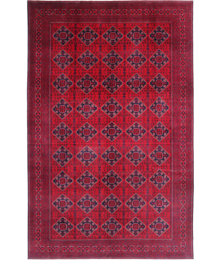 Afghan Khamyab Rug 9' 8" x 15' 6" Hand-Knotted | No. AT32795