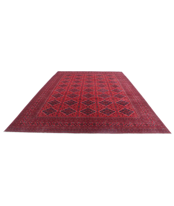 Afghan Khamyab Rug 9' 9" x 13' 3" Hand-Knotted | No. AT14297