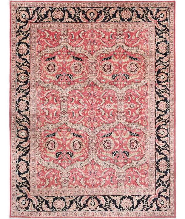 Hand Knotted Agra Wool Rug 9' 5" x 12' 5" - No. AT75169