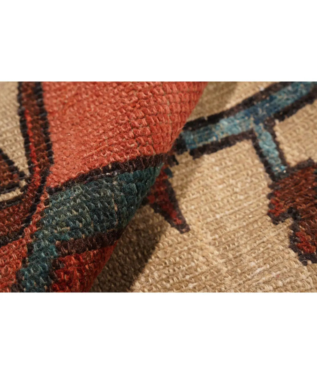 Afghan Heriz Rug 10' 0" x 14' 5" Hand-Knotted | No. AT98257