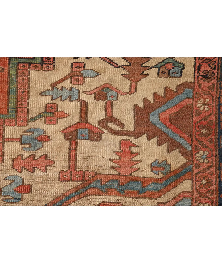 Afghan Heriz Rug 10' 0" x 14' 5" Hand-Knotted | No. AT98257