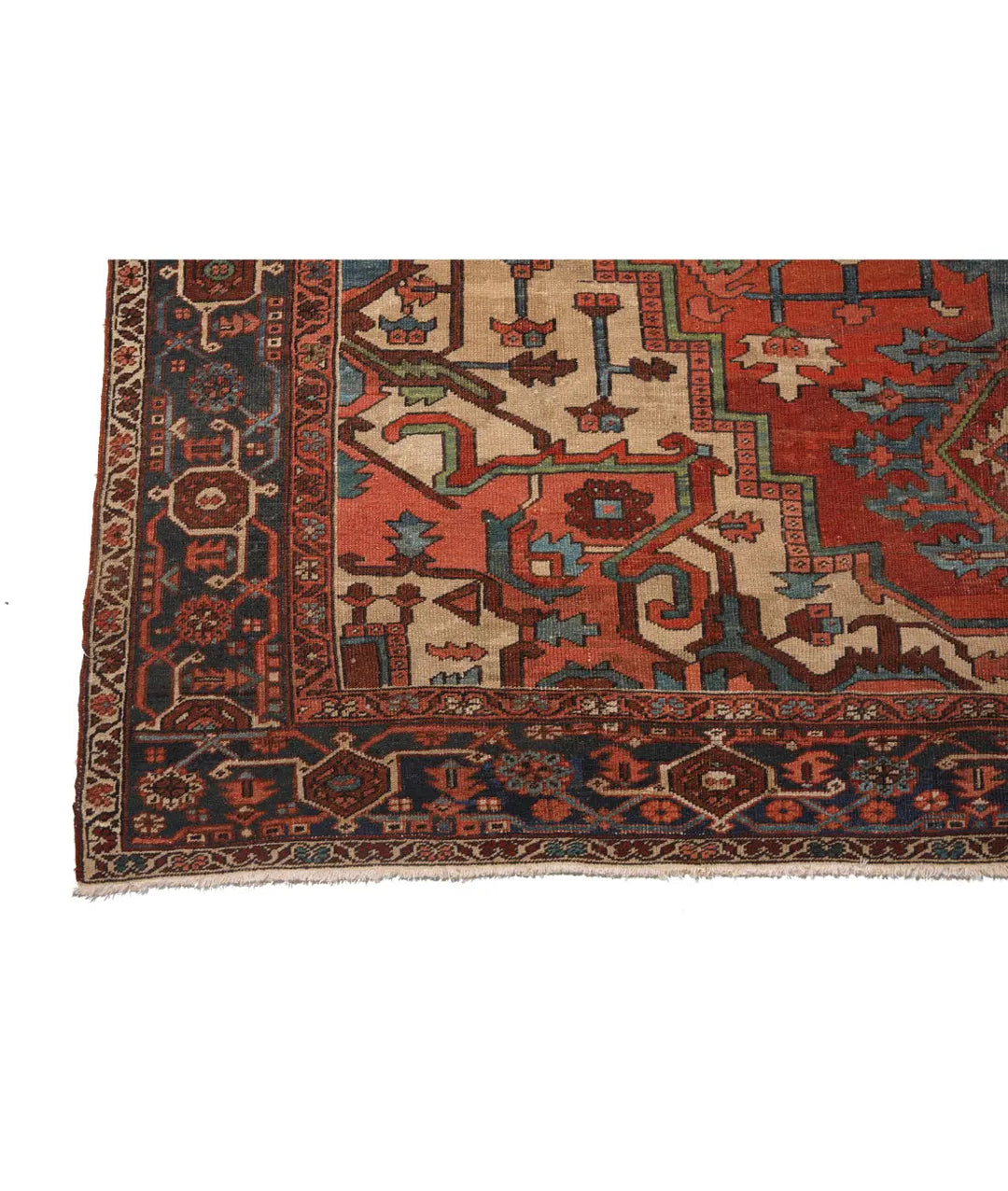 Afghan Heriz Rug 10' 0" x 14' 5" Hand-Knotted | No. AT98257