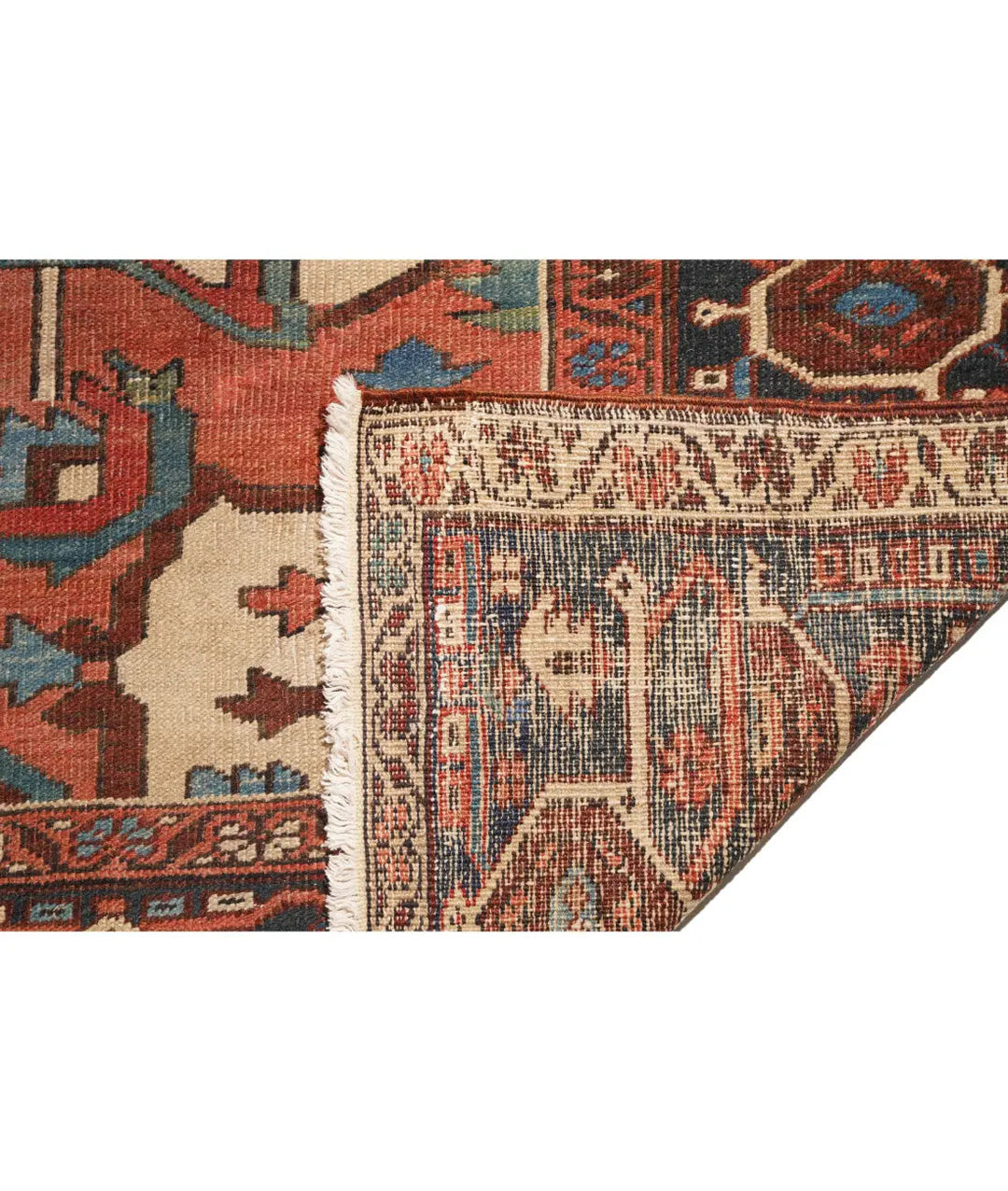 Afghan Heriz Rug 10' 0" x 14' 5" Hand-Knotted | No. AT98257