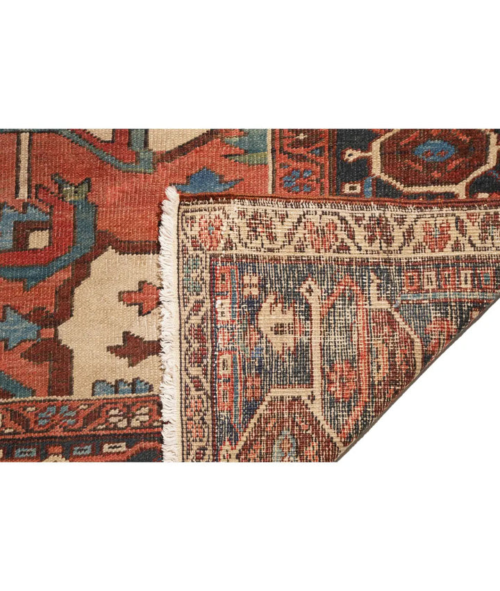 Afghan Heriz Rug 10' 0" x 14' 5" Hand-Knotted | No. AT98257