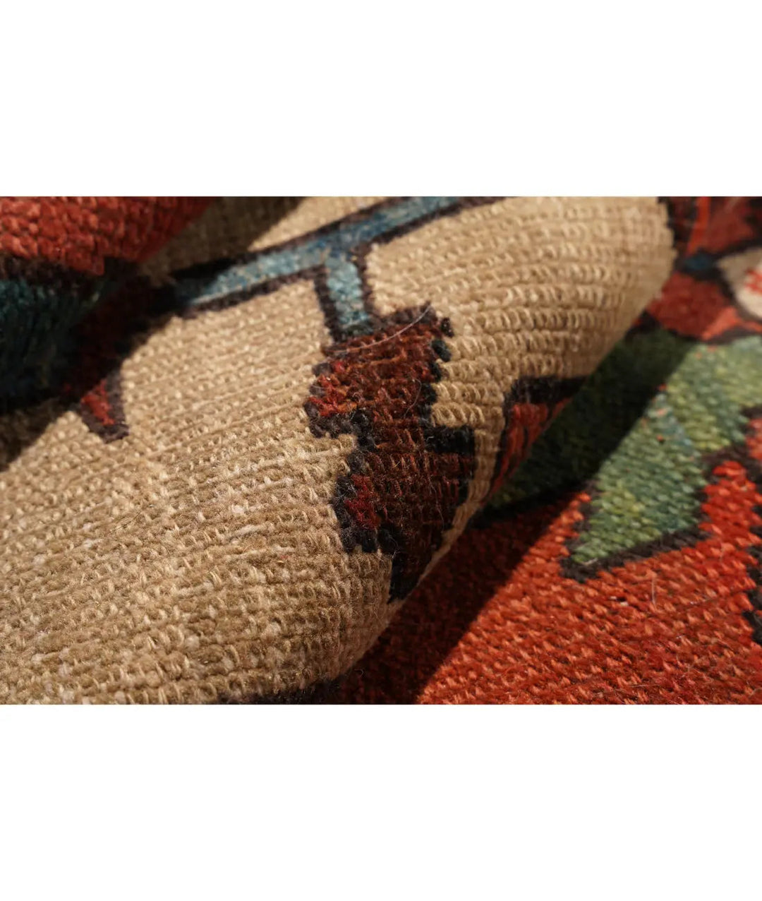 Afghan Heriz Rug 10' 0" x 14' 5" Hand-Knotted | No. AT98257