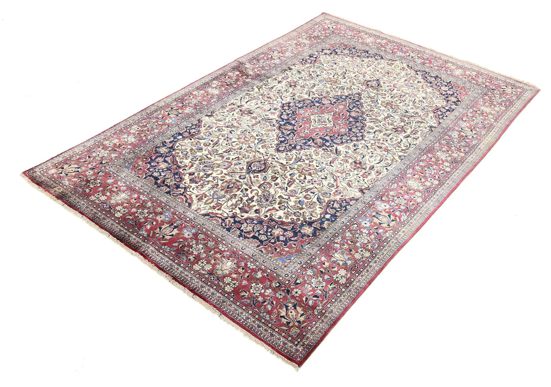 Afghan Kashan Rug 4' 3" x 6' 8" Hand-Knotted | No. AT74795
