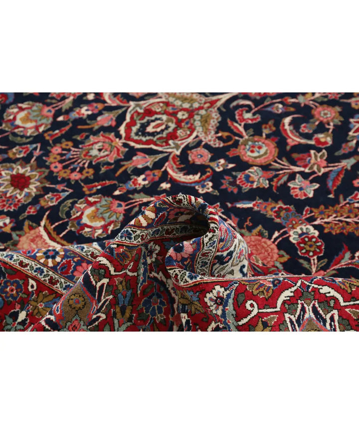 Afghan Kashan Rug 10' 4" x 14' 4" Hand-Knotted | No. AT52651