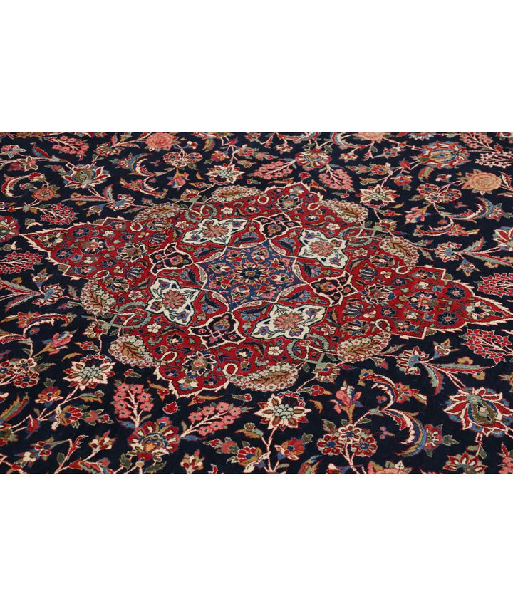 Afghan Kashan Rug 10' 4" x 14' 4" Hand-Knotted | No. AT52651
