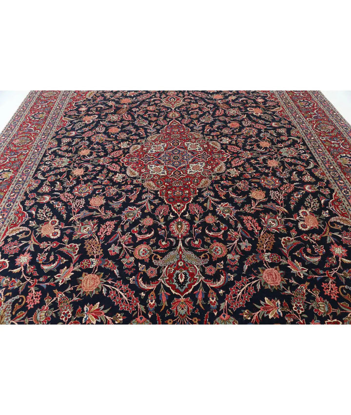 Afghan Kashan Rug 10' 4" x 14' 4" Hand-Knotted | No. AT52651