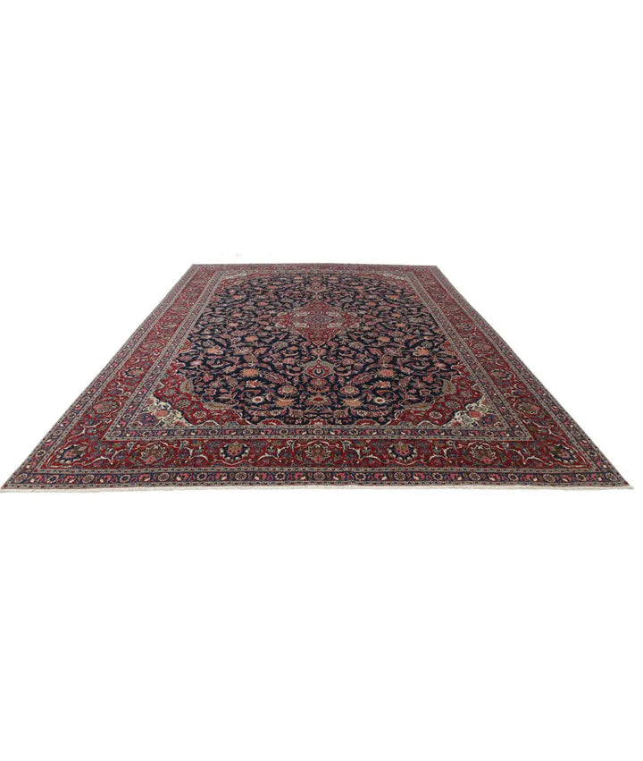 Afghan Kashan Rug 10' 4" x 14' 4" Hand-Knotted | No. AT52651