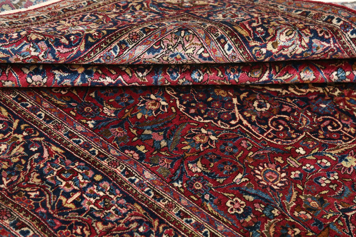 Hand Knotted Antique Masterpiece Oriental Kashan Fine Silk Rug 4' 2" x 6' 6" - No. AT89335